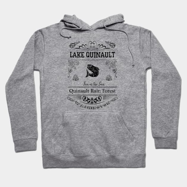 Lake Quinault Washington souvenir travel Hoodie by artsytee